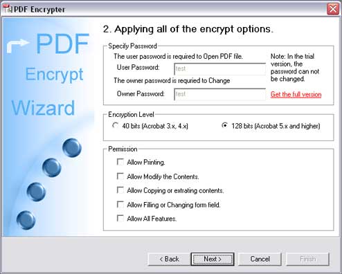 PDF Encrypter 3.00 screenshot