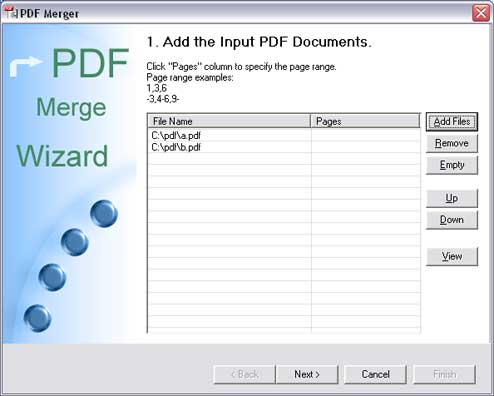 PDF Merger screen shot