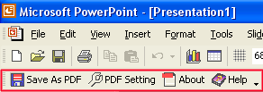 Convert PPT to PDF For PowerPoint screen shot