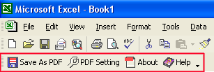 Convert XLS to PDF For Excel screen shot